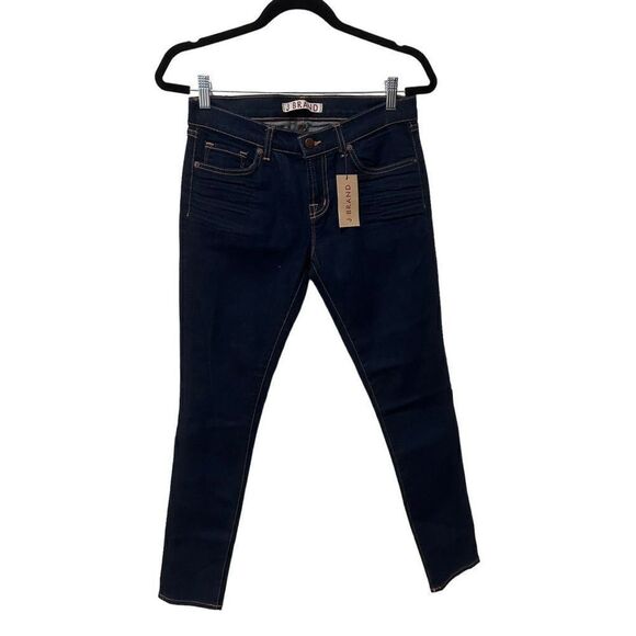NWT NEW J Brand Ten Inch Slim Fit Skinny Leg Jeans Dark Wash Size 28 - Picture 1 of 11
